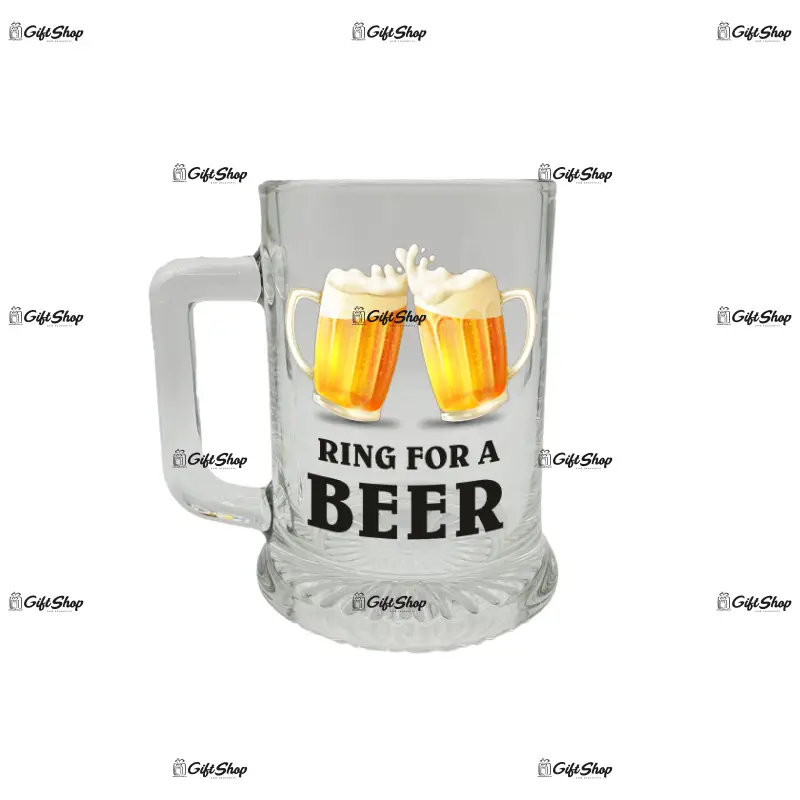 Ring for a beer, halba cu mesaj